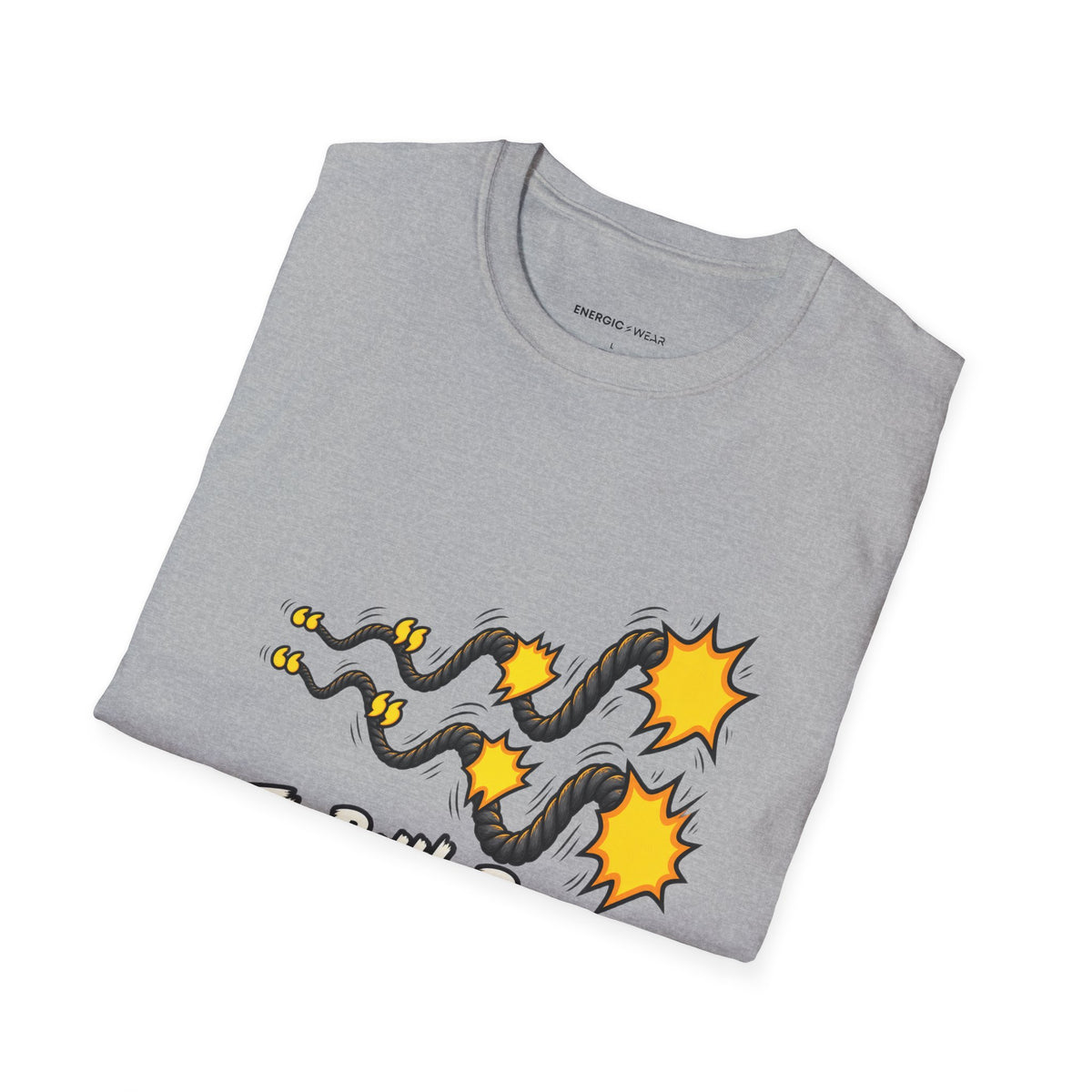 Graphic fitness T-shirt featuring the "The Battle Ropes Have Escalated the Conversation" design.