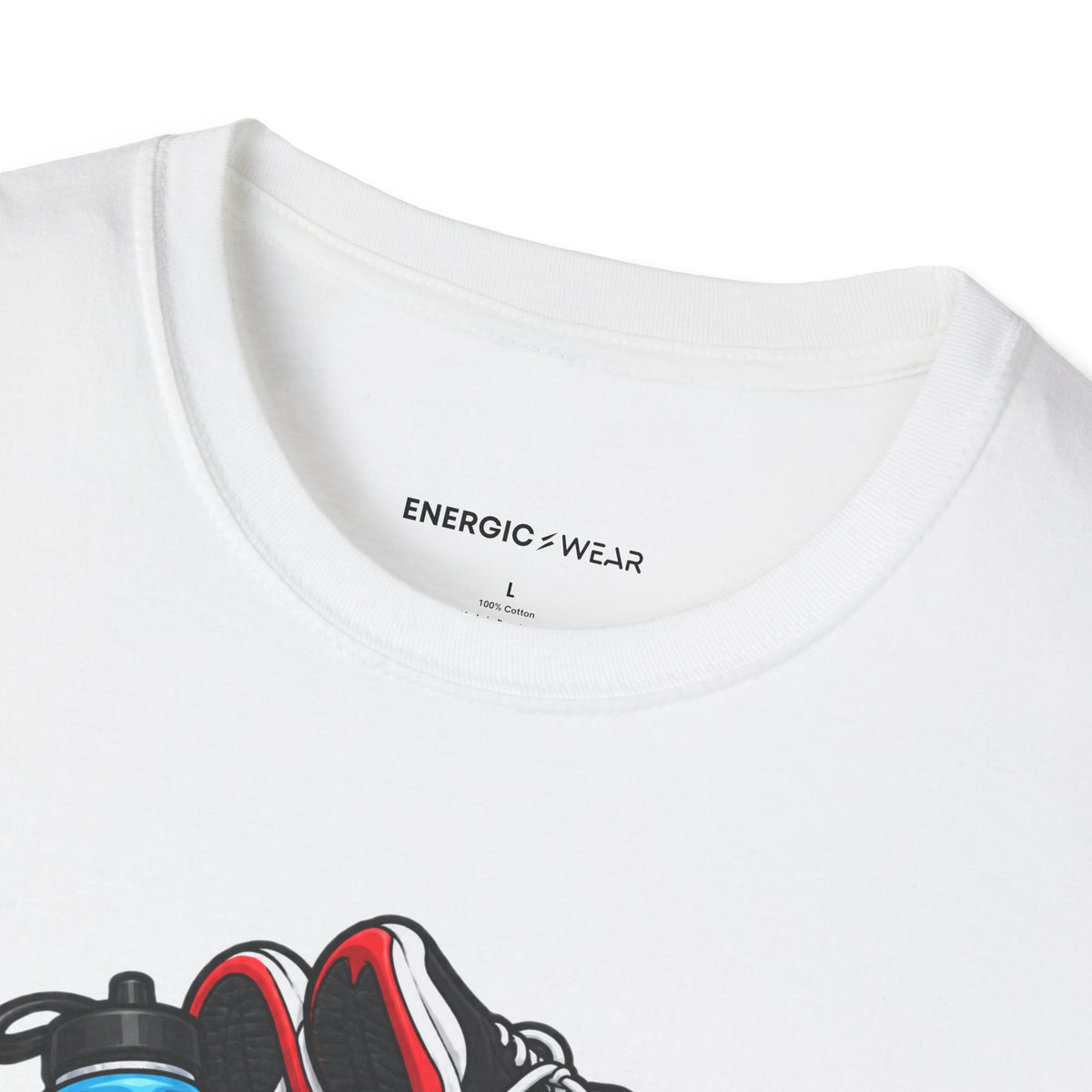 Graphic fitness T-shirt featuring the "I Need a Spotter for My Gym Bag" design.