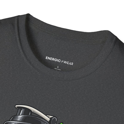 Graphic fitness T-shirt featuring the "My Shaker Lid Demands a Pre-Flight Check" design.