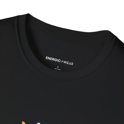Graphic fitness T-shirt featuring the "My Yoga Blocks Are Building Trust" design.