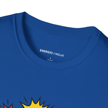 Graphic fitness T-shirt featuring the "I've Reached the Making-Noises Stage" design.