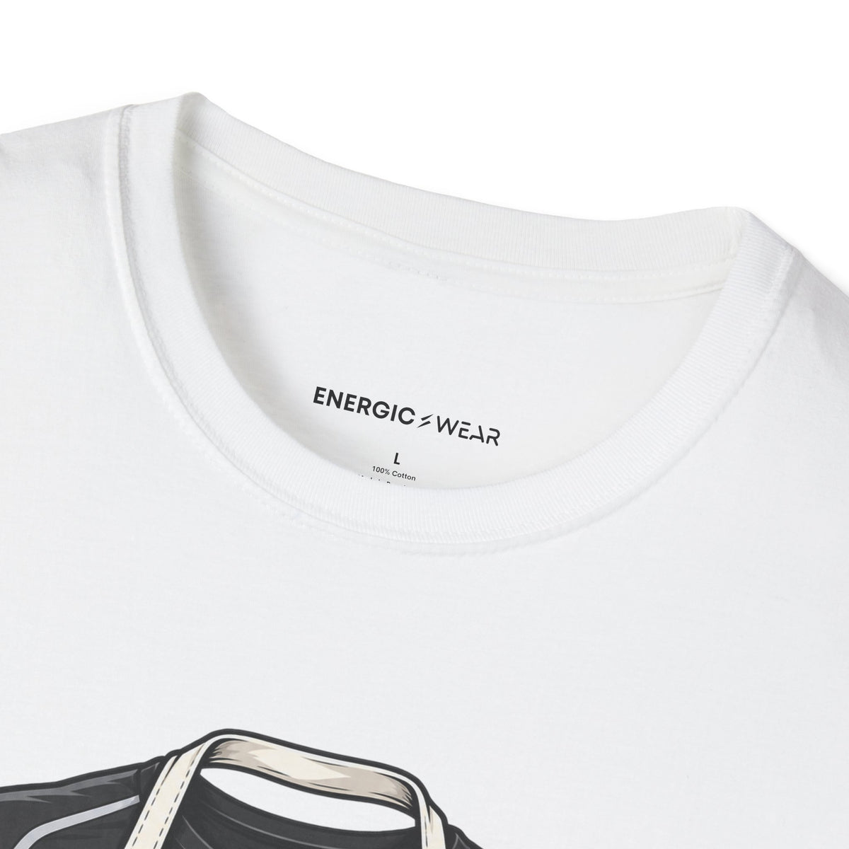 Graphic fitness T-shirt featuring the "My Apron Fits Over My Gym Clothes" design.
