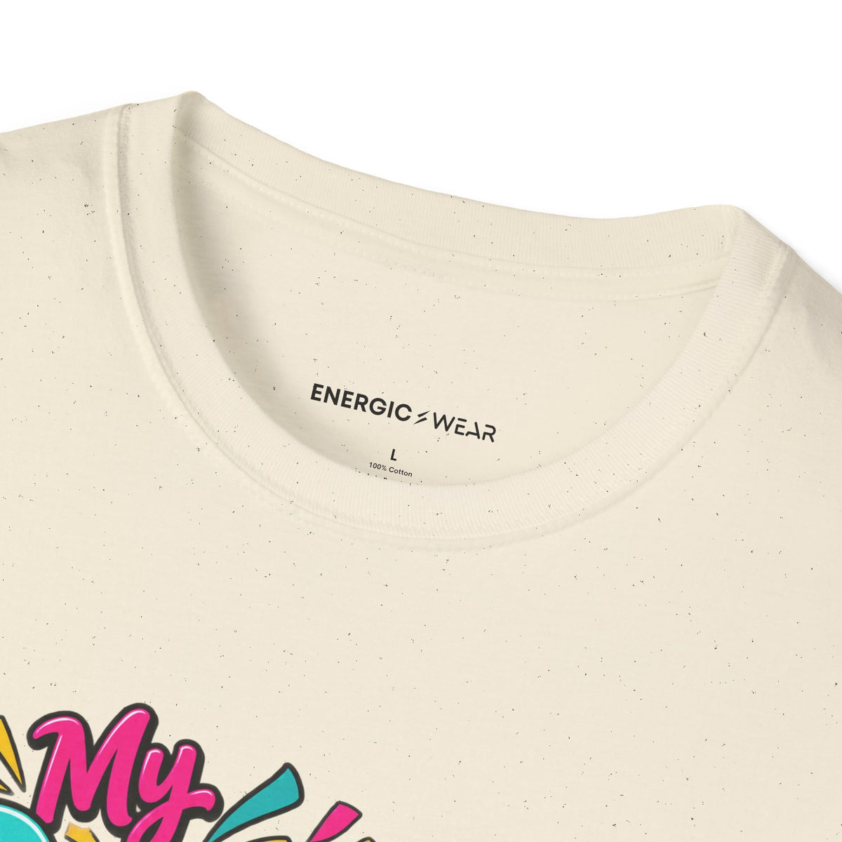 Graphic fitness T-shirt featuring the "My Dance Class Is an Unscheduled Confetti Event" design.