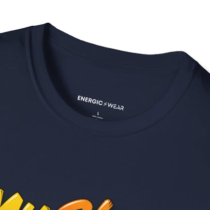 Graphic fitness T-shirt featuring the "My Shoes Squeak with Confidence" design.