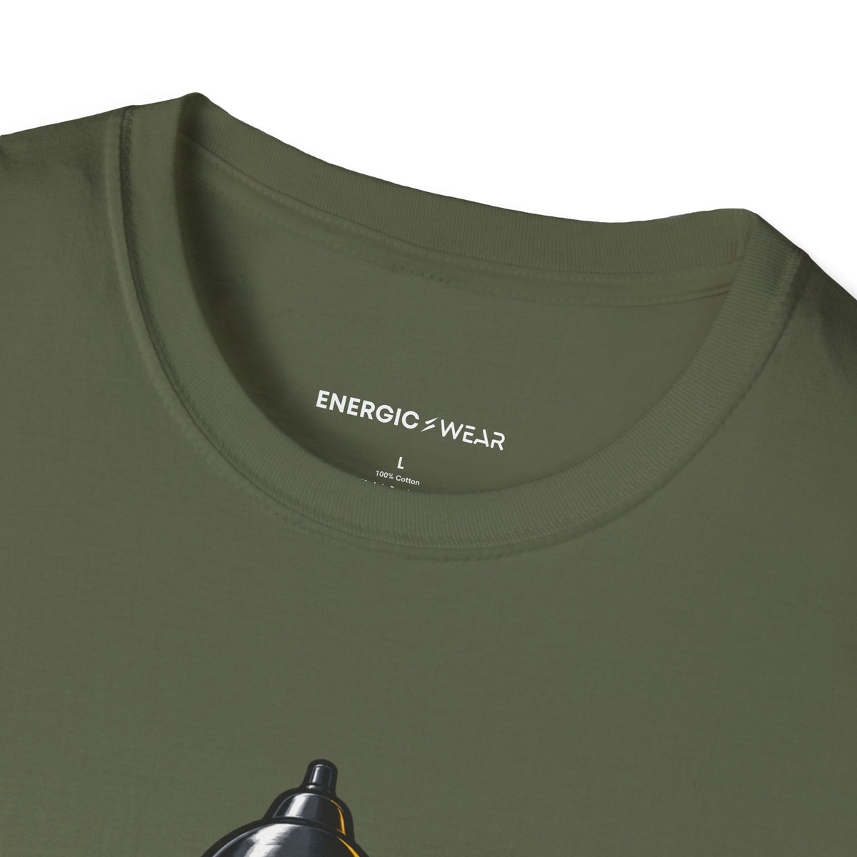 Graphic fitness T-shirt featuring the "I Plate My Food with Championship Focus" design.