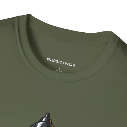Graphic fitness T-shirt featuring the "I Plate My Food with Championship Focus" design.