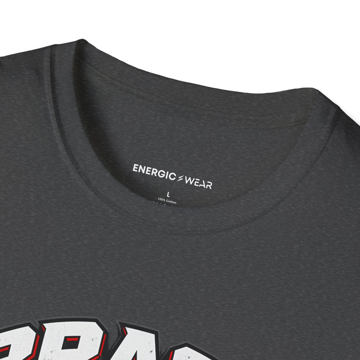 Graphic fitness T-shirt featuring the "Brace for the Work You Chose" design.