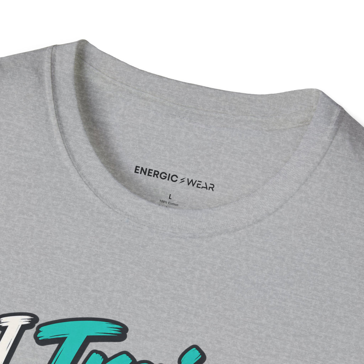 Graphic fitness T-shirt featuring the "I Train for My Own Yes" design.