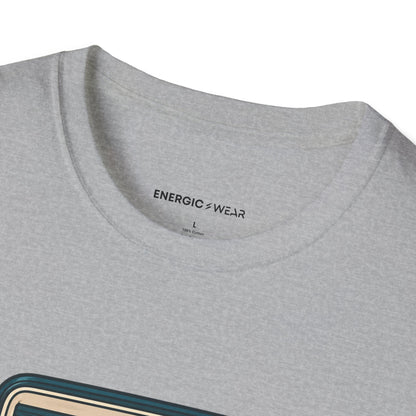 Graphic fitness T-shirt featuring the "My Mobility Practice Travels Well" design.