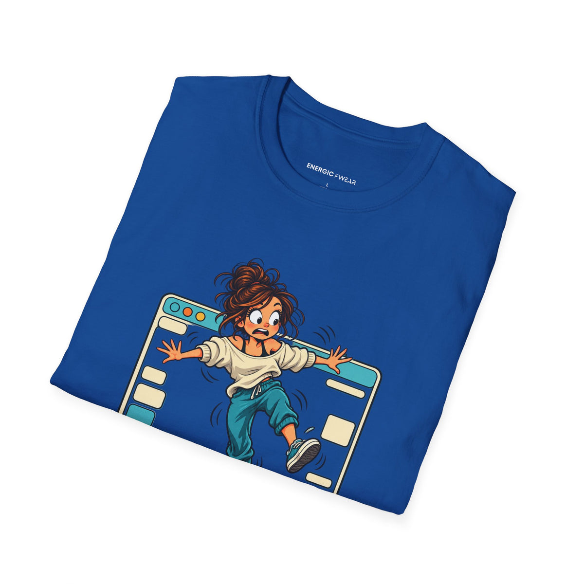 Graphic fitness T-shirt featuring the "My Balance Is Still in Beta" design.