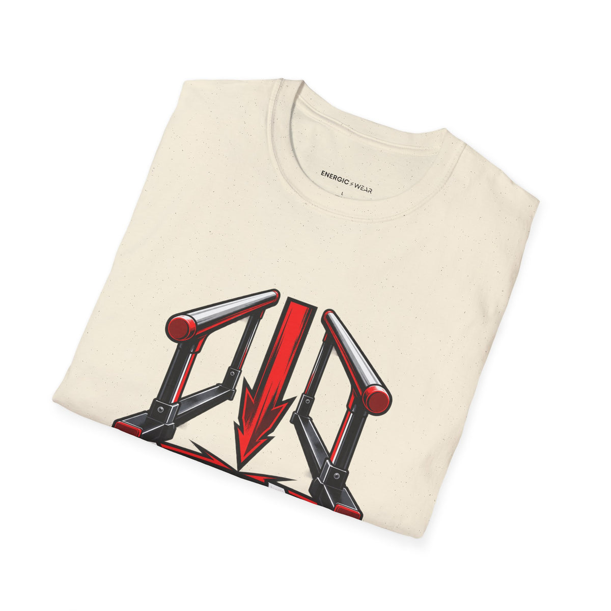 Graphic fitness T-shirt featuring the "Parallel Bars Singular Focus" design.