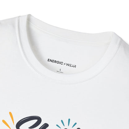Graphic fitness T-shirt featuring the "She Measures Progress in Possibilities" design.