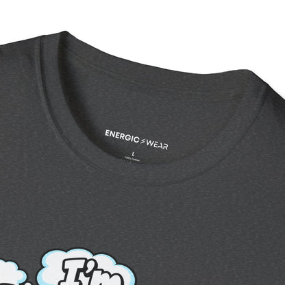 Graphic fitness T-shirt featuring the "I'm Between Sets and Several Life Decisions" design.