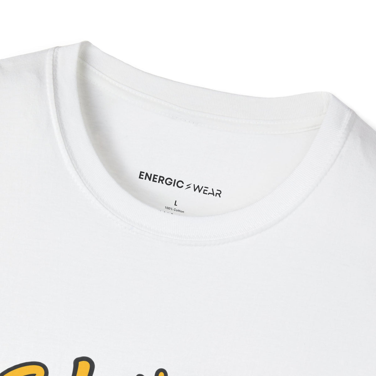 Graphic fitness T-shirt featuring the "A Balanced Plate Has Room for Joy" design.