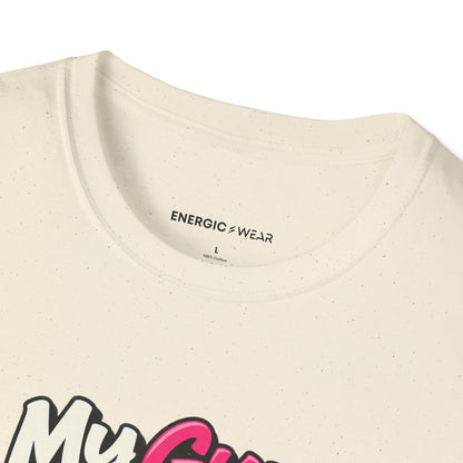 Graphic fitness T-shirt featuring the "My Gym Ponytail Has Structural Integrity" design.