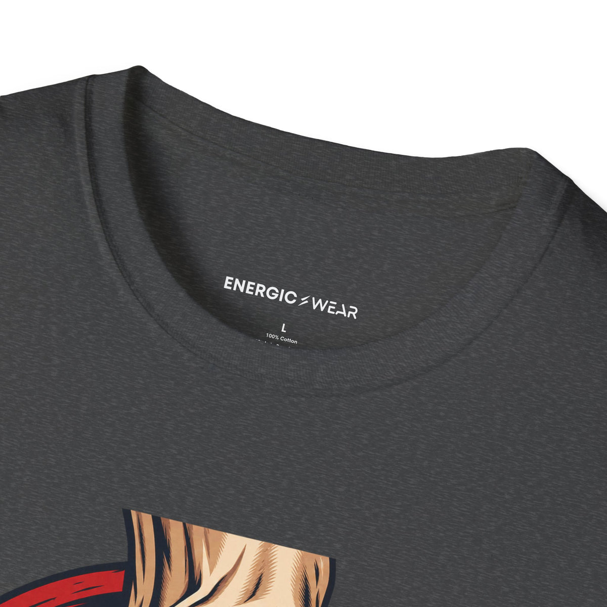 Graphic fitness T-shirt featuring the "The Hook Grip Holds the Commitment" design.