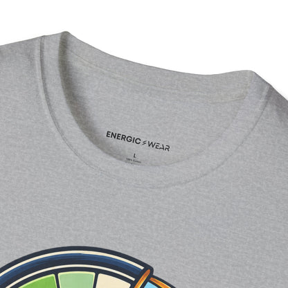 Graphic fitness T-shirt featuring the "Leave Some Energy for Living" design.