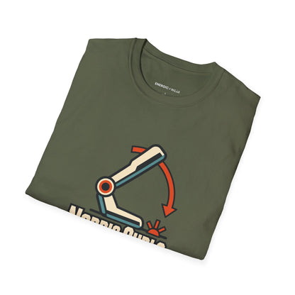 Graphic fitness T-shirt featuring the "Nordic Curls Keep Me Humble" design.