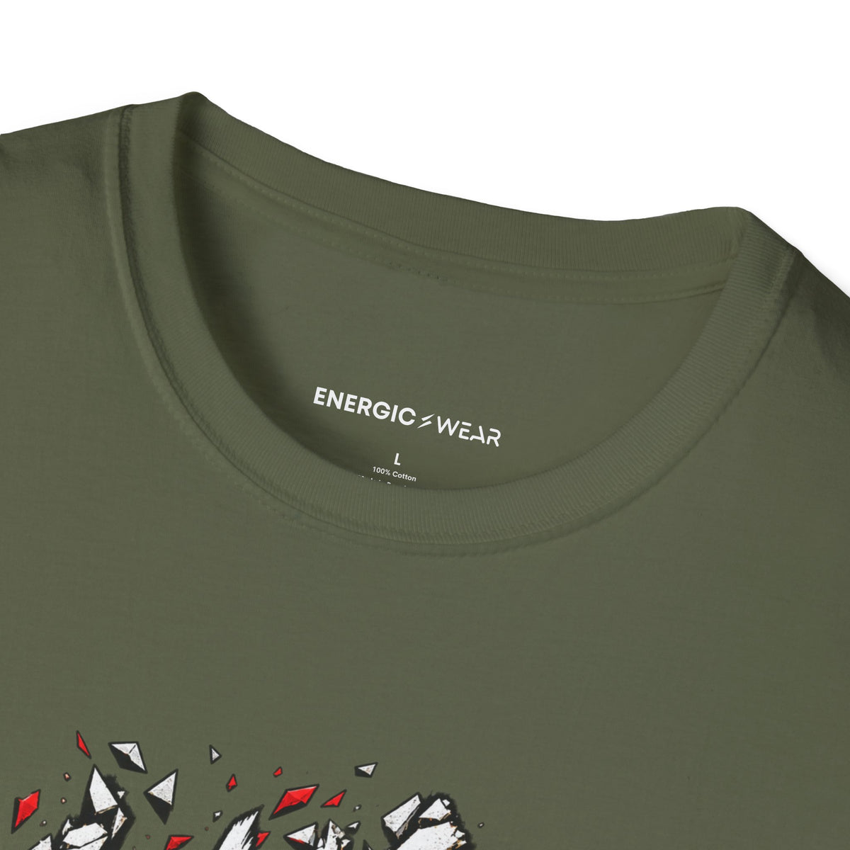 Graphic fitness T-shirt featuring the "Let Your Focus Finish the Sentence" design.
