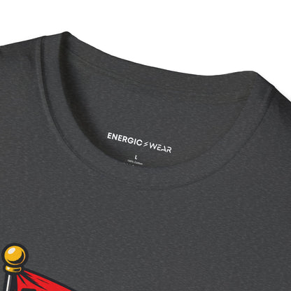 Graphic fitness T-shirt featuring the "My Next Challenge Has a Training Plan" design.