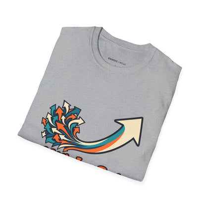 Graphic fitness T-shirt featuring the "A Little Less Rush a Little More Range" design.