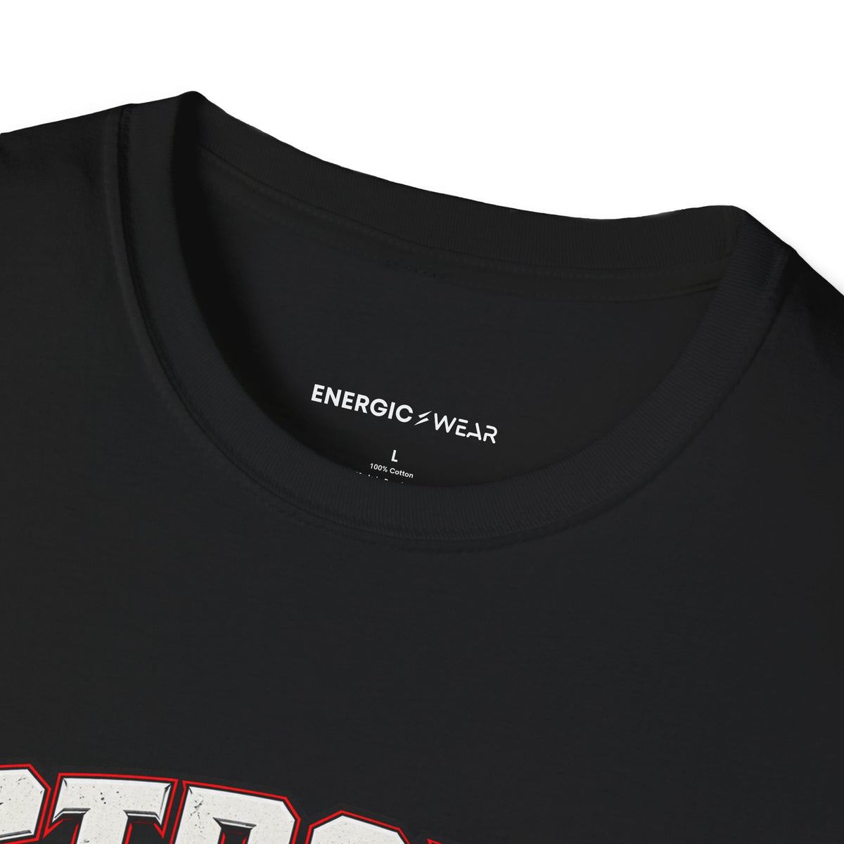 Graphic fitness T-shirt featuring the "Strong Through the Sticking Point" design.