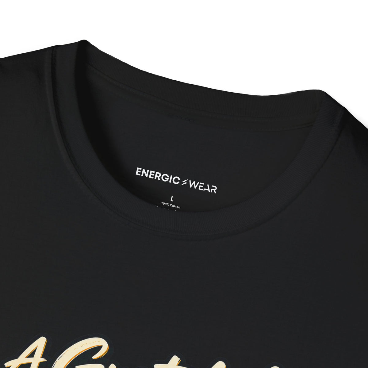 Graphic fitness T-shirt featuring the "A Grateful Heart Can Train Fiercely" design.