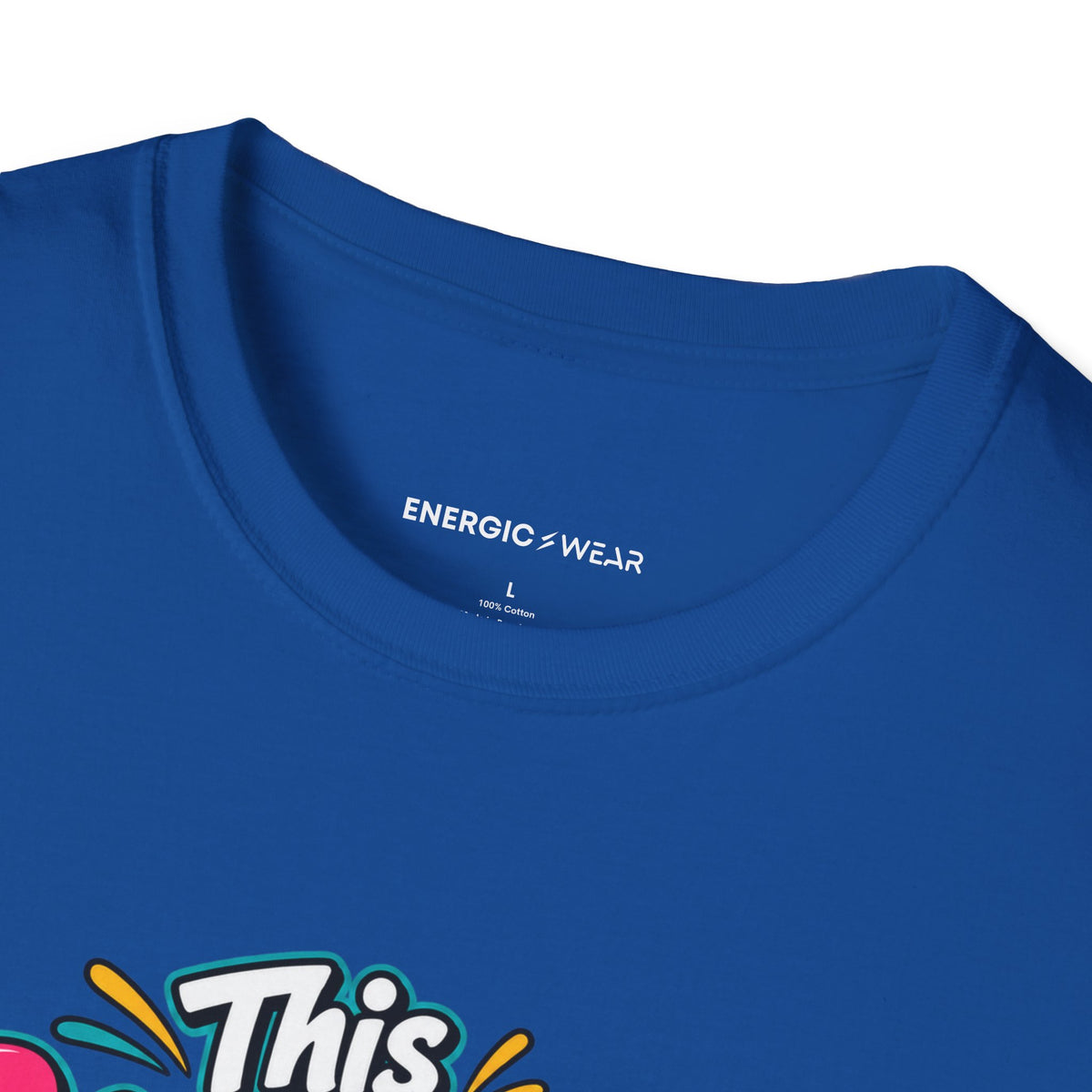 Graphic fitness T-shirt featuring the "This Dance Floor Has a Frequent-Flyer Program" design.