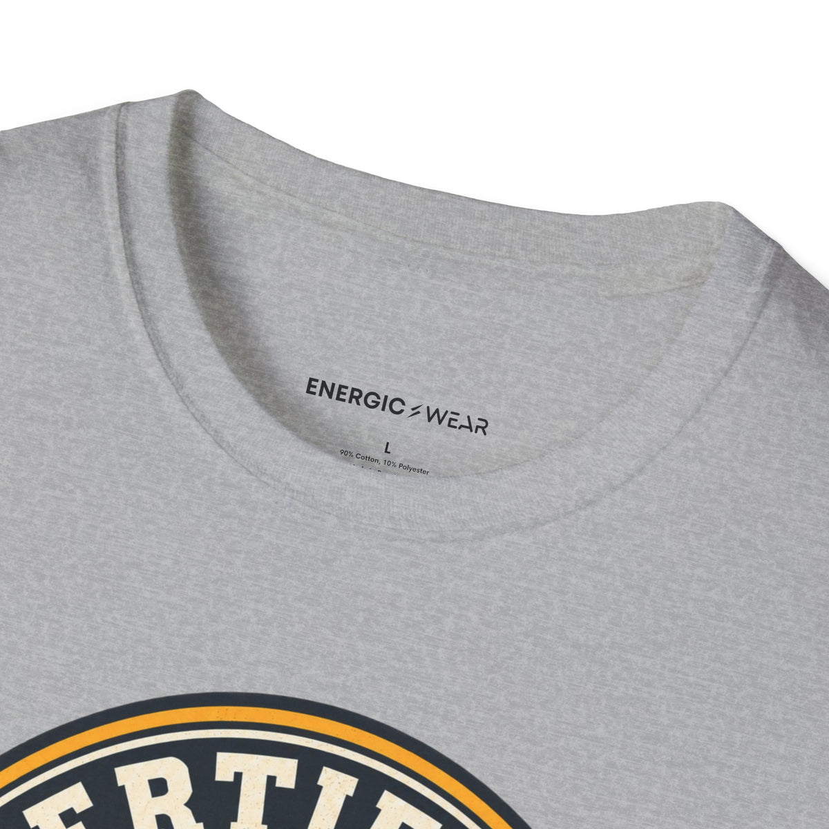 Graphic fitness T-shirt featuring the "Certified to Show Up" design.