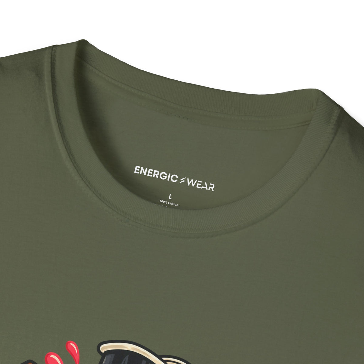 Graphic fitness T-shirt featuring the "My Smoothie Has a Support Team" design.