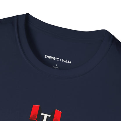 Graphic fitness T-shirt featuring the "Stand Behind Your Lockout" design.