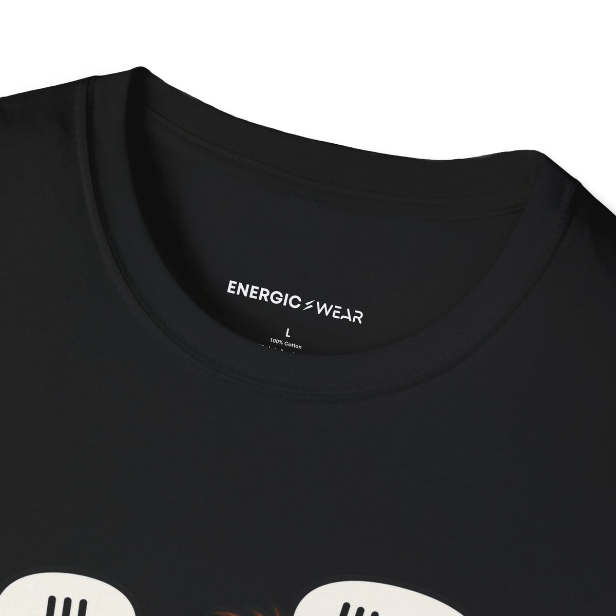 Graphic fitness T-shirt featuring the "My Gym Buddy Is a Bad Influence on My Reps" design.