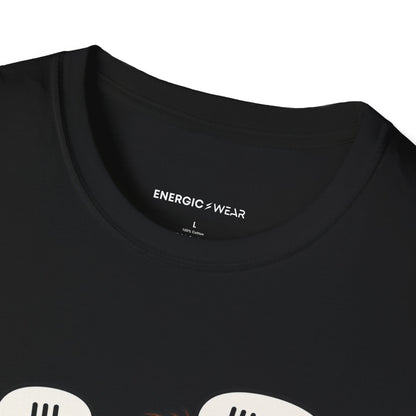 Graphic fitness T-shirt featuring the "My Gym Buddy Is a Bad Influence on My Reps" design.