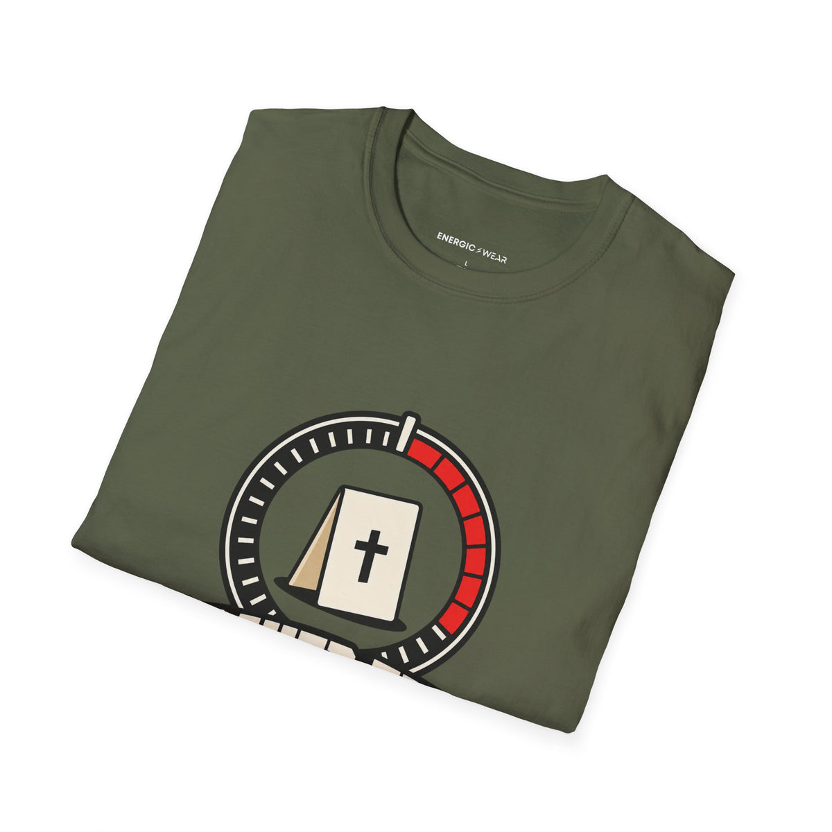 Graphic fitness T-shirt featuring the "Prayer Fits in the Rest Interval" design.