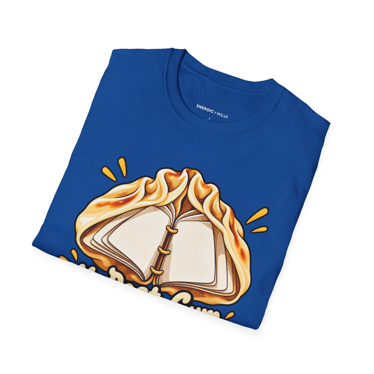 Graphic fitness T-shirt featuring the "My Post-Gym Plans Are Folded Like Dumplings" design.