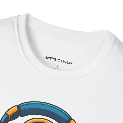 Graphic fitness T-shirt featuring the "I Came With a Playlist and Questions" design.