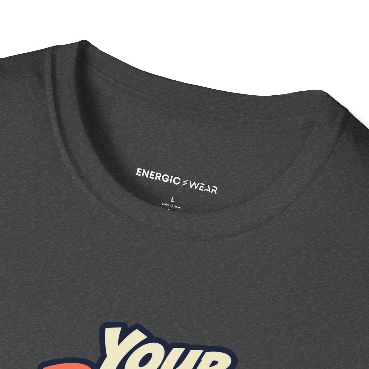 Graphic fitness T-shirt featuring the "Your Rhythm Can Start With One Step" design.