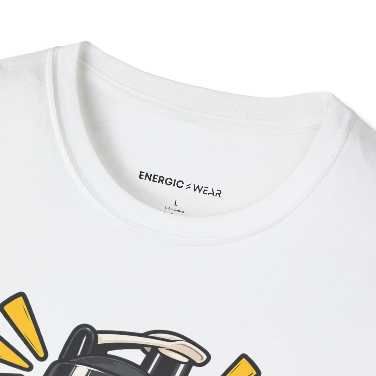 Graphic fitness T-shirt featuring the "My Protein Shaker Is a Percussion Instrument" design.