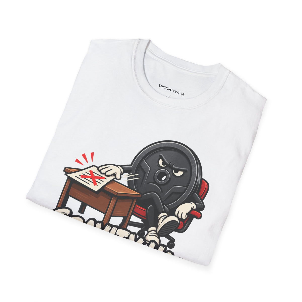 Graphic fitness T-shirt featuring the "Gravity Has Rejected My Counteroffer" design.