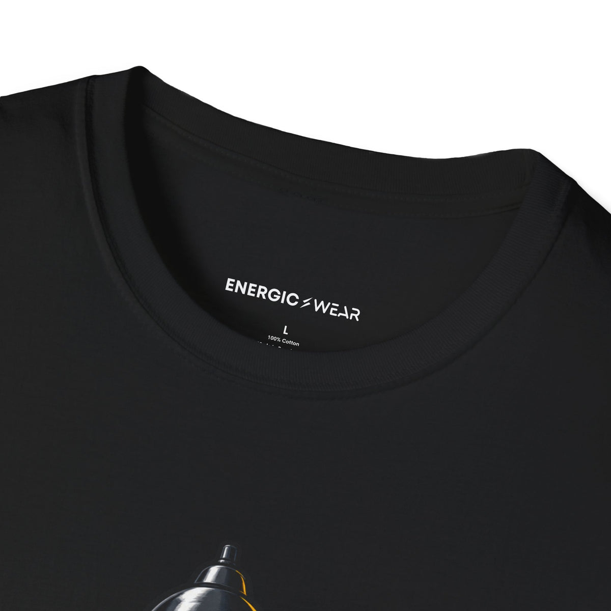 Graphic fitness T-shirt featuring the "I Plate My Food with Championship Focus" design.