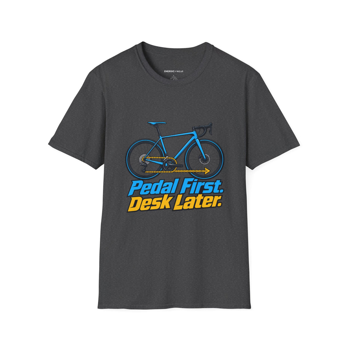 Pedal First Desk Later T-Shirt