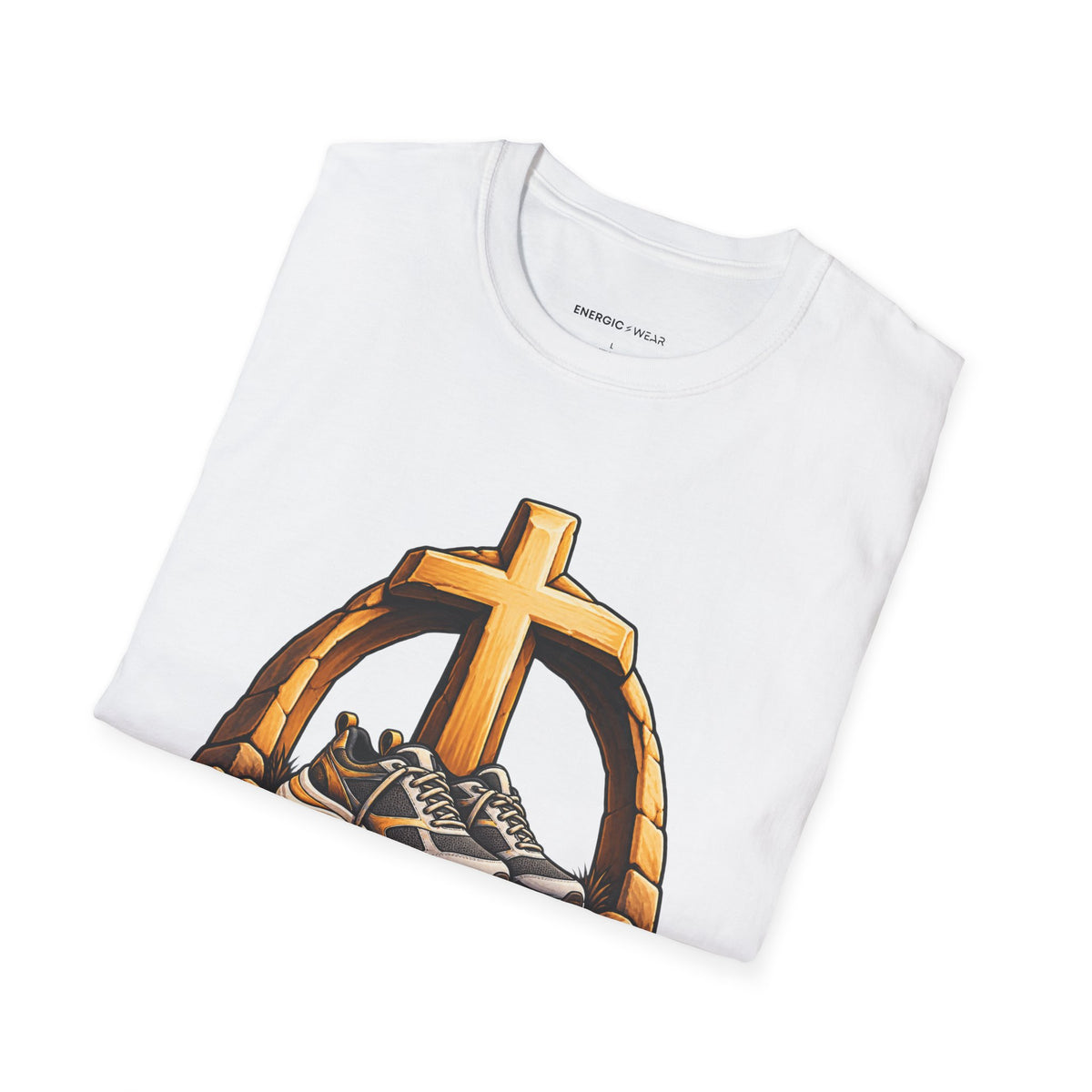 Graphic fitness T-shirt featuring the "My Rest Is an Act of Trust" design.