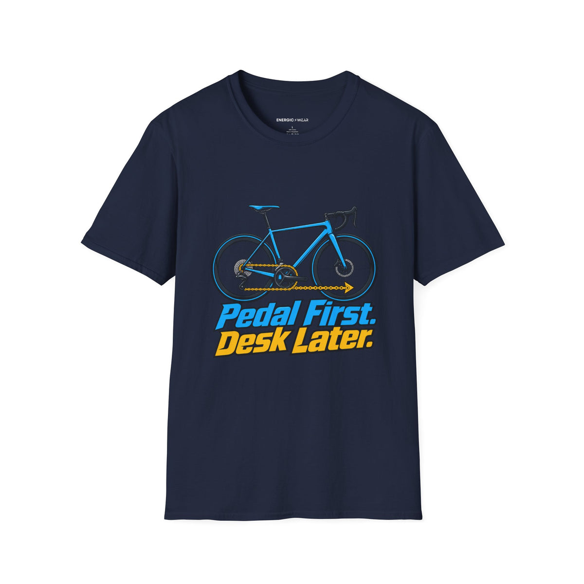 Pedal First Desk Later T-Shirt