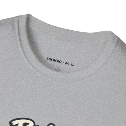 Graphic fitness T-shirt featuring the "Bring Patience to the Plateau" design.