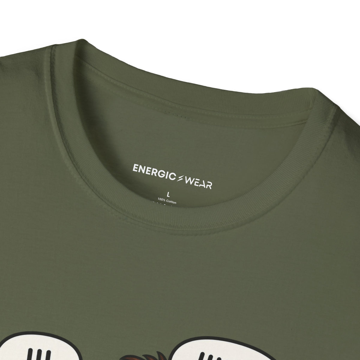 Graphic fitness T-shirt featuring the "My Gym Buddy Is a Bad Influence on My Reps" design.