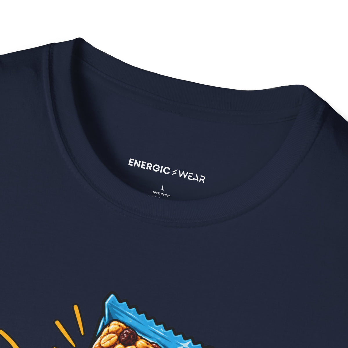 Graphic fitness T-shirt featuring the "The Snack Pocket Is Essential Equipment" design.