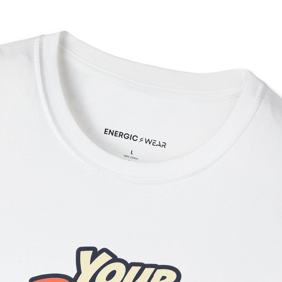 Graphic fitness T-shirt featuring the "Your Rhythm Can Start With One Step" design.