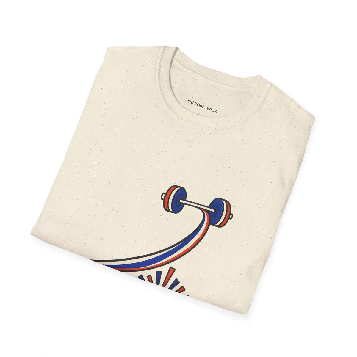 Graphic fitness T-shirt featuring the "Her Clean and Jerk Deserves a Crowd" design.