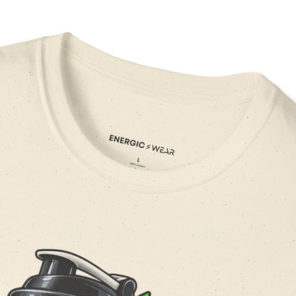 Graphic fitness T-shirt featuring the "My Shaker Lid Demands a Pre-Flight Check" design.