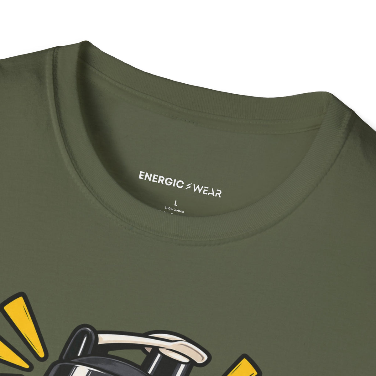 Graphic fitness T-shirt featuring the "My Protein Shaker Is a Percussion Instrument" design.